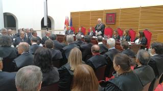 El presidente del TSJCyL, José Luis Concepción, durante la apertura del año judicial en la comunidad
